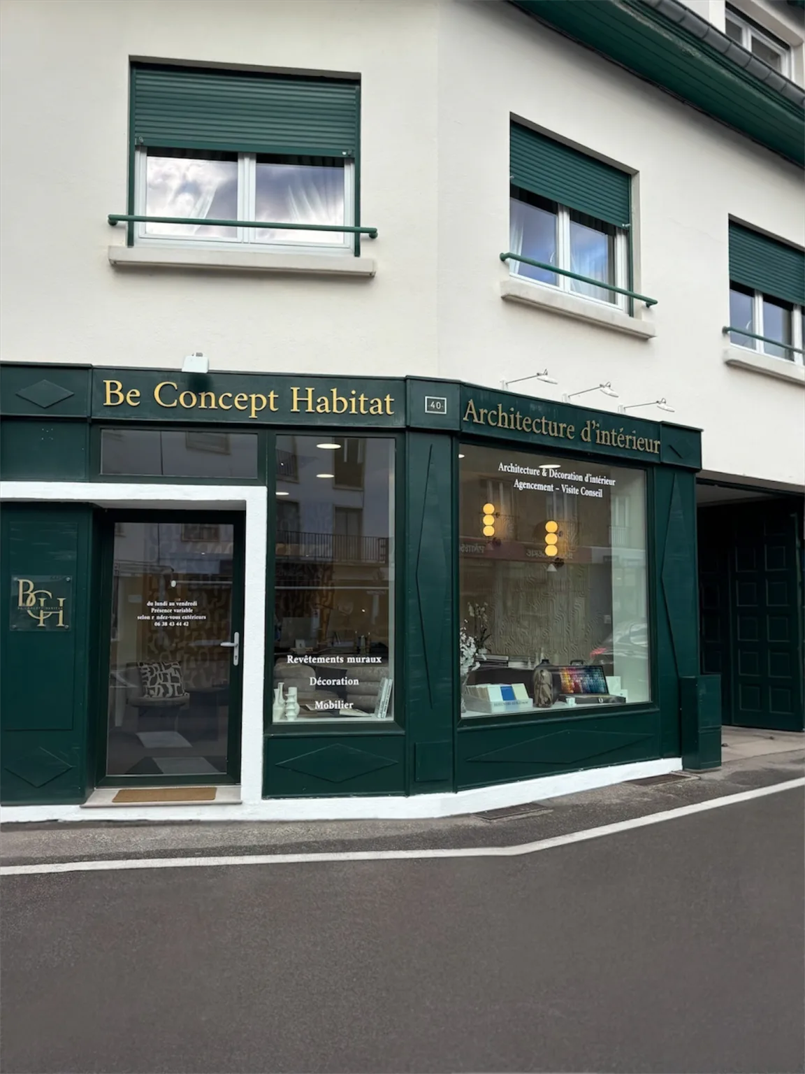 Façade du showroom Be Concept Habitat à Saint-Dié-des-Vosges
